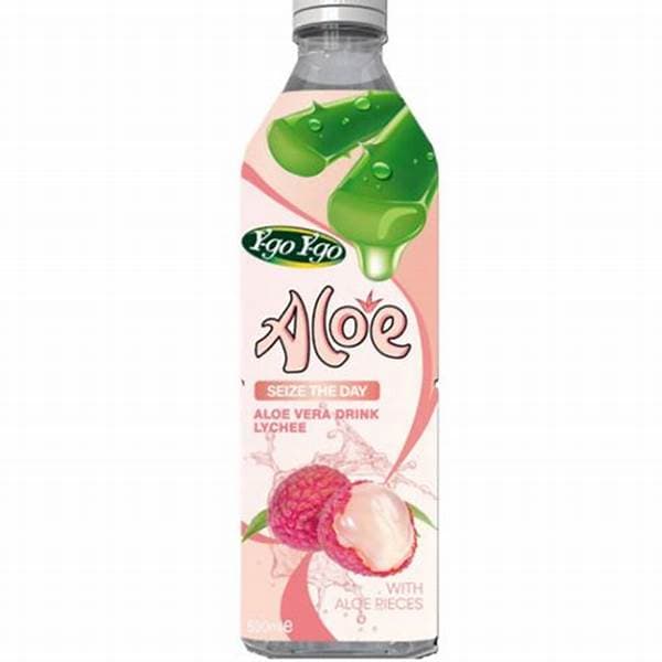 Ygo Ygo Aloe Vera Drink Lychee 500Ml