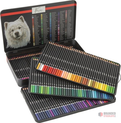 Nassau Fine Art Professional 160-Piece Colored Pencils Set - Drawing Kit with Rich & Vibrant Colors - Numbered & Color-Coded Pencils - Includes Color Test Sheet - Sturdy Storage Box. - Premier B2B Stocklot Marketplace