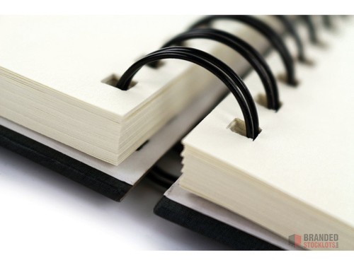 Kangaro Sketchbook - A4 Size - Linen Cover - Black - Spiral Bound - 160 Blank Pages - 140gsm Ivory Paper - K-5307. - Premier B2B Stocklot Marketplace