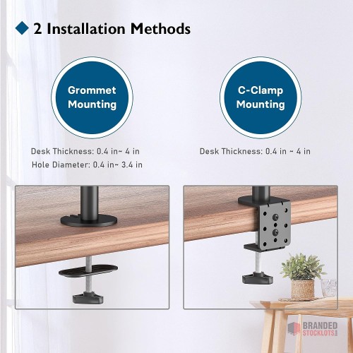 BONTEC Dual Monitor Stand - Maximize Efficiency and Desk Space BULK - thumbnail image - Premier B2B Stocklot Marketplace