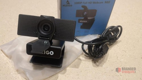 Bulk NexiGo N60 1080P Webcam - Superior Video and Audio for Conferencing - thumbnail image - Premier B2B Stocklot Marketplace