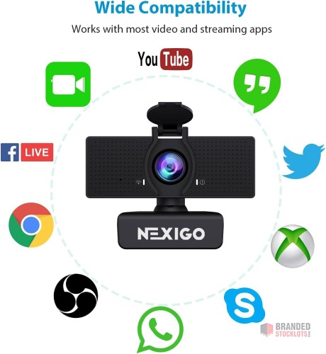 Bulk NexiGo N60 1080P Webcam - Superior Video and Audio for Conferencing - thumbnail image - Premier B2B Stocklot Marketplace