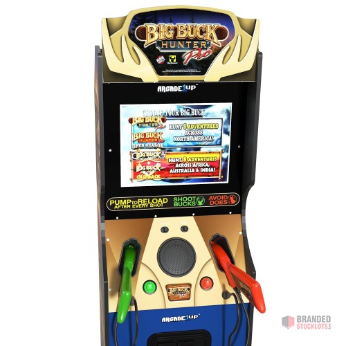 Bulk Arcade1Up Big Buck Hunter Pro Deluxe Arcade Machine - Classic Gaming Reimagined - thumbnail image - Premier B2B Stocklot Marketplace