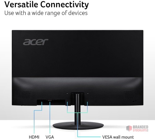 Stocklot - Acer SB272 EBI 27" Full HD IPS Monitor - Seamless Gaming and Office Use - thumbnail image - Premier B2B Stocklot Marketplace