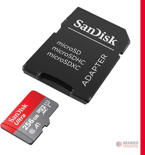 SanDisk 256GB Ultra microSDXC - - thumbnail image - Premier B2B Stocklot Marketplace