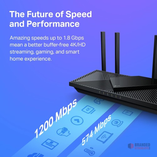 Wholesale TP-Link AX1800 WiFi 6 Router - thumbnail image - Premier B2B Stocklot Marketplace