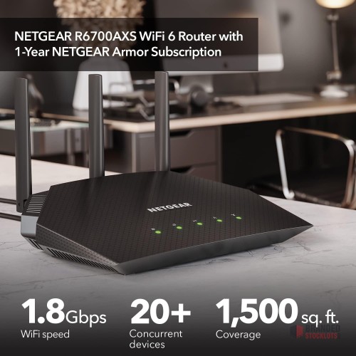 Wholesale NETGEAR 4-Stream 6 Router R6700AXS - - thumbnail image - Premier B2B Stocklot Marketplace