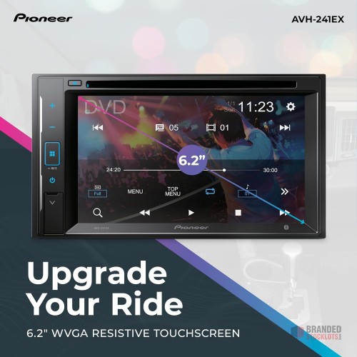 Pioneer AVH-241EX Double-Din CD/DVD - thumbnail image - Premier B2B Stocklot Marketplace