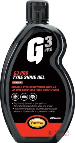 G3 Pro Tyre Shine Gel, 500 ml - Premier B2B Stocklot Marketplace