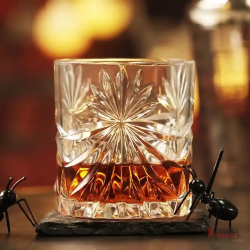 Diamond Design Crystal Whiskey Glasses - Elegant and Durable - thumbnail image - Premier B2B Stocklot Marketplace