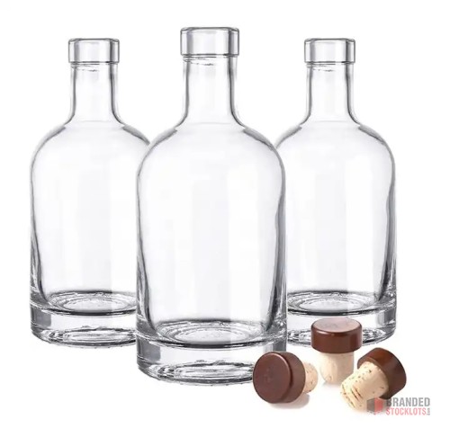 Customizable High-Quality Glass Spirit Bottles - Variety of Sizes - Premier B2B Stocklot Marketplace