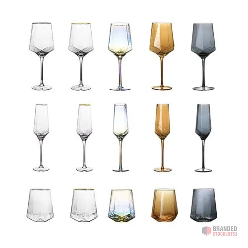 Luxury Electroplated Champagne Flute Glasses - Colorful and Elegant - thumbnail image - Premier B2B Stocklot Marketplace