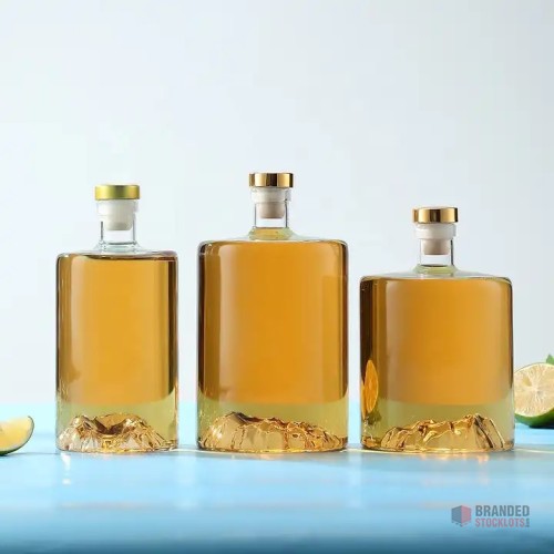 Customizable High-Quality Glass Bottles for Spirits - Various Sizes Available - thumbnail image - Premier B2B Stocklot Marketplace