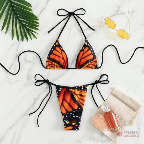 Micro Bikini Sets - Butterfly Print Swimwear Bulk order available - thumbnail image - Premier B2B Stocklot Marketplace