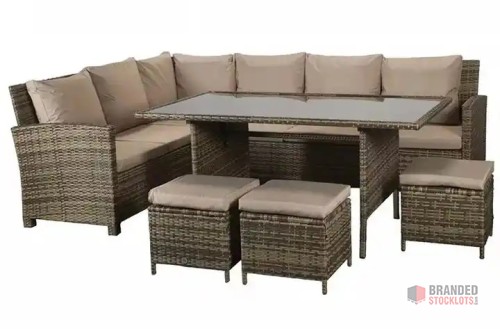 Modern Outdoor Rattan Sofa Set - Durable & Stylish - thumbnail image - Premier B2B Stocklot Marketplace