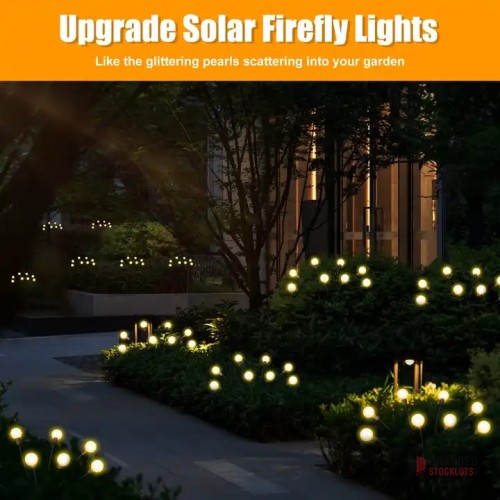 Solar Powered Garden Lights - Wind Sway, Waterproof, Starburst Design - thumbnail image - Premier B2B Stocklot Marketplace