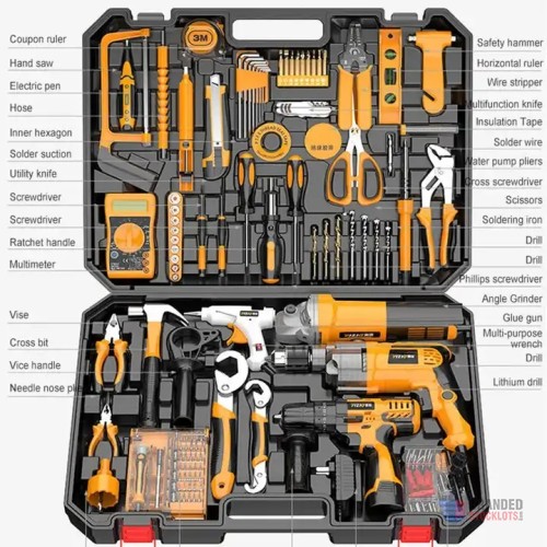 Multi-Function Home Hardware Tool Kit - Diverse & Practical - Premier B2B Stocklot Marketplace