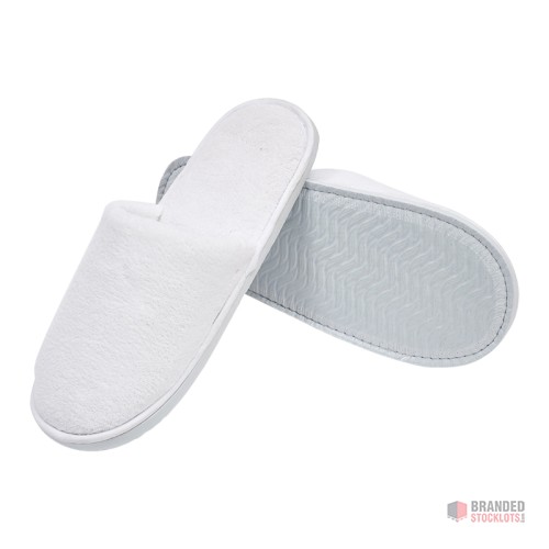 Premium Cotton Velvet Hotel Slippers - Bulk Orders for Personalized Spa Luxury - thumbnail image - Premier B2B Stocklot Marketplace