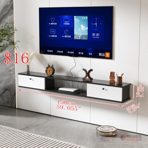 Modern Wall-Mounted TV Cabinet for Bulk Purchase - thumbnail image - Premier B2B Stocklot Marketplace