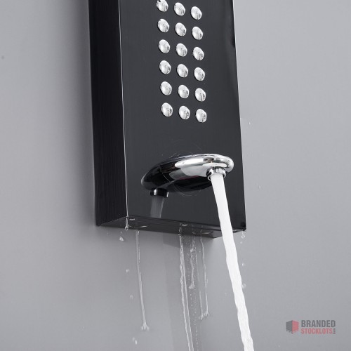 Premium Stainless Steel Wall Mounted Black Shower Column – Hotel's Modern Design - thumbnail image - Premier B2B Stocklot Marketplace