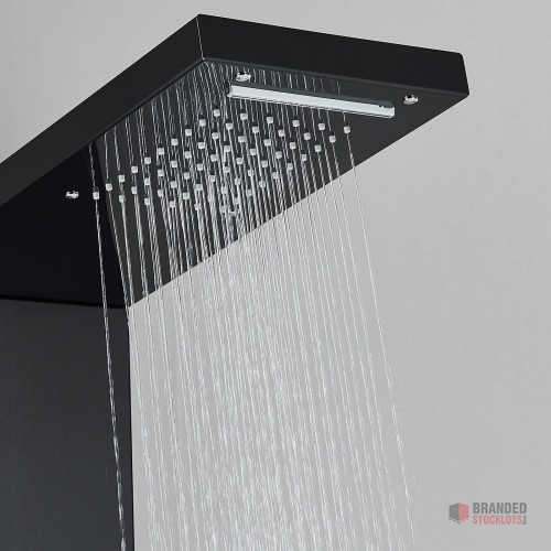 Premium Stainless Steel Wall Mounted Black Shower Column – Hotel's Modern Design - thumbnail image - Premier B2B Stocklot Marketplace