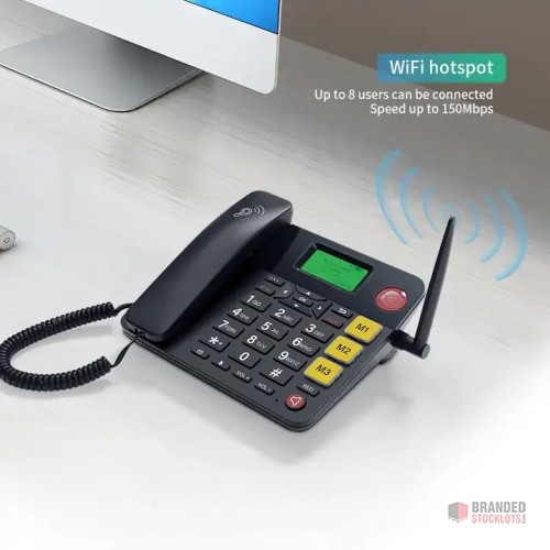 Bulk Offer: 'TechComm' 4G Cordless Landline Phones with Dual SIM - thumbnail image - Premier B2B Stocklot Marketplace