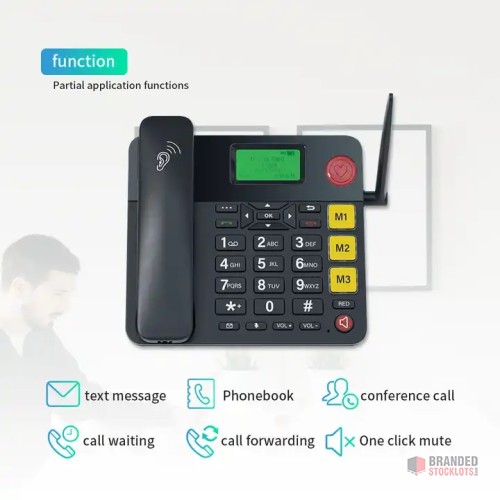 Bulk Offer: 'TechComm' 4G Cordless Landline Phones with Dual SIM - Premier B2B Stocklot Marketplace