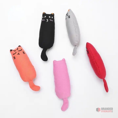 WhiskerWonders Catnip Filled Cartoon Mice, Chewable Linen Toy for Cats - Premier B2B Stocklot Marketplace