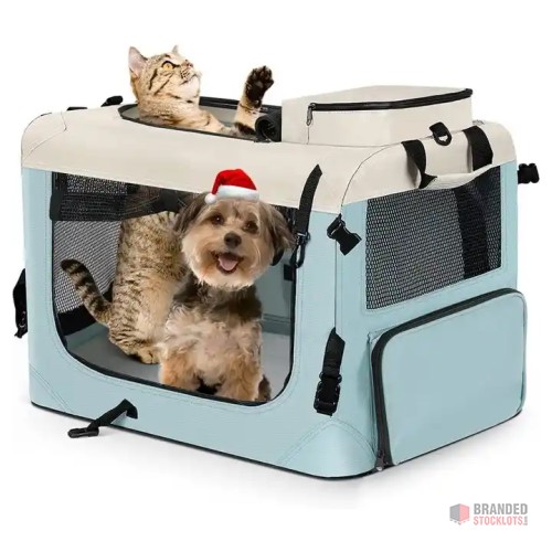 Collapsible Pet Carriers - 4 Door Folding Design - thumbnail image - Premier B2B Stocklot Marketplace