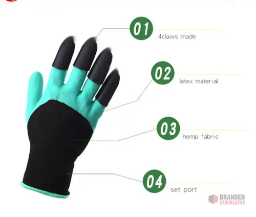 Versatile ABS Plastic Gardening Gloves with Digging Claws - Bulk Offer - thumbnail image - Premier B2B Stocklot Marketplace