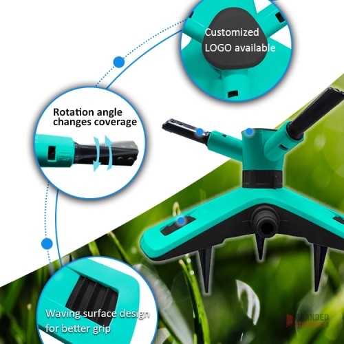 High-Efficiency 3-Arm Rotating Sprinkler for Garden Lawn - Bulk Offer - Premier B2B Stocklot Marketplace