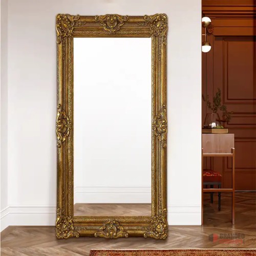 Luxurious Ornate Baroque Full Body PU Mirror - Eleganza Reflections Bulk Supply - thumbnail image - Premier B2B Stocklot Marketplace