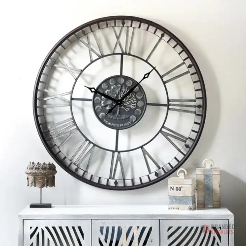 Rustic Charm" Metal Farmhouse Wall Clock - thumbnail image - Premier B2B Stocklot Marketplace