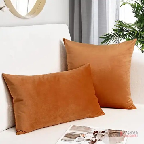 Velvet Comfort" Decorative Throw Pillow Covers - thumbnail image - Premier B2B Stocklot Marketplace