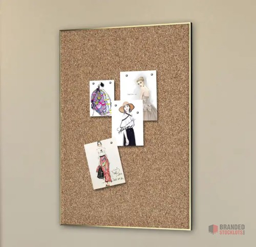 EcoBoard Gold" Cork Message Board - 12x16 Inch with Thin Frame - Premier B2B Stocklot Marketplace