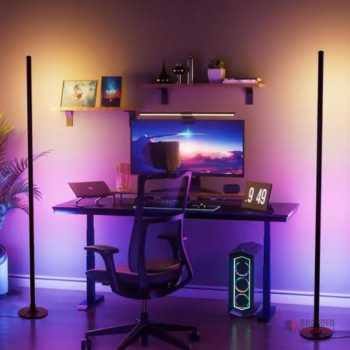 Modern Smart LED RGB Floor Lamp - Ideal for Living Room - thumbnail image - Premier B2B Stocklot Marketplace