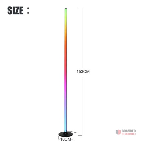 Modern Smart LED RGB Floor Lamp - Ideal for Living Room - thumbnail image - Premier B2B Stocklot Marketplace