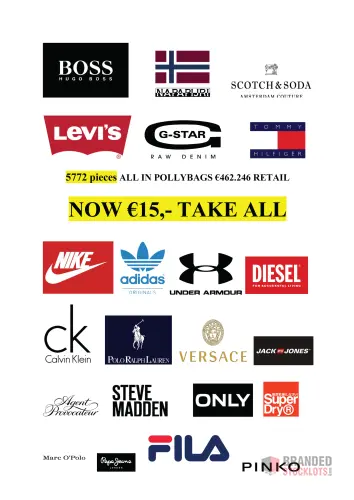 Massive Clearance: 5772 Pieces of Designer Clothing & Shoes at €15 Each - thumbnail image - Premier B2B Stocklot Marketplace