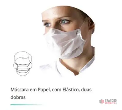 High-Quality Health Masks in White Paper with Elastics – Made in Portugal, Ready to Ship! - Premier B2B Stocklot Marketplace