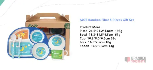 Bamboo Fibre Kids 5-Piece Gift Set - Premier B2B Stocklot Marketplace