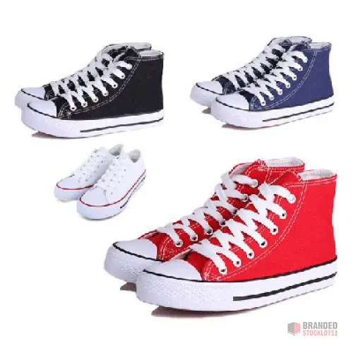 All Star Brand and Unbranded Canvas Shoes Stock in China - Premier B2B Stocklot Marketplace