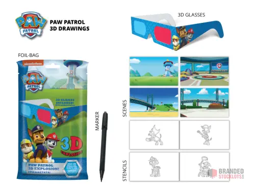 Paw Patrol 3D Drawing - Premier B2B Stocklot Marketplace