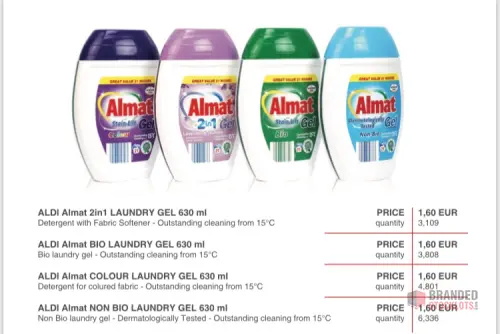 Aldi Almat Laundry Gel Range - Premier B2B Stocklot Marketplace