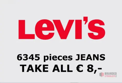 LEVI’S JEANS Stocklot of 6345 Pieces at €8 Each - thumbnail image - Premier B2B Stocklot Marketplace