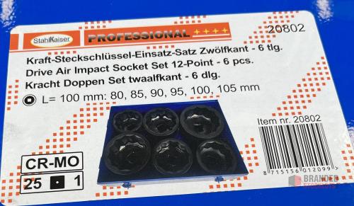 Impact Sockets 1" - 6 Pieces. Large - 2 Models - thumbnail image - Premier B2B Stocklot Marketplace