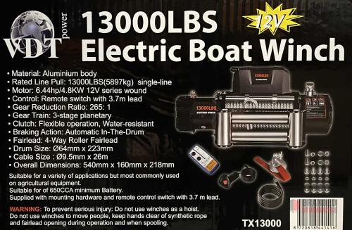 Electric Winch in 2 Models (12V) - New - thumbnail image - Premier B2B Stocklot Marketplace