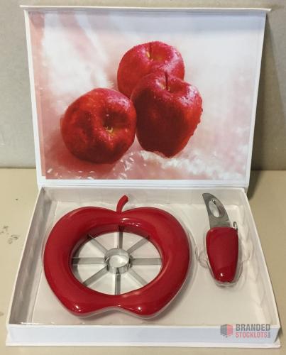 Apple Peeler/Slicer Set (2-piece) - New in Gift Packaging - thumbnail image - Premier B2B Stocklot Marketplace