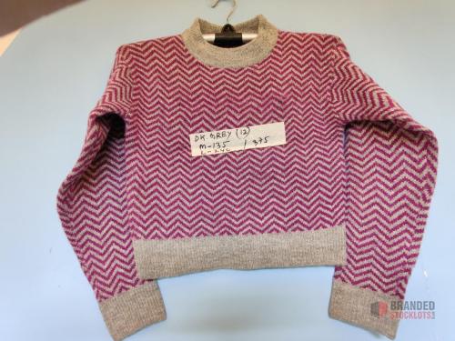 Ladies Allover Stripe Sweater - thumbnail image - Premier B2B Stocklot Marketplace