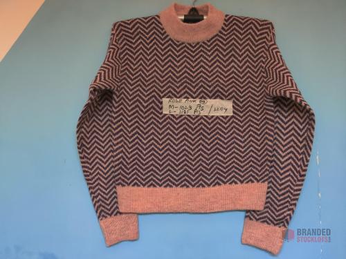 Ladies Allover Stripe Sweater - thumbnail image - Premier B2B Stocklot Marketplace