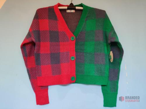 LADIES COLOR BLOCK CARDIGAN - STYLISH STOCK, UNBEATABLE PRICE - Premier B2B Stocklot Marketplace